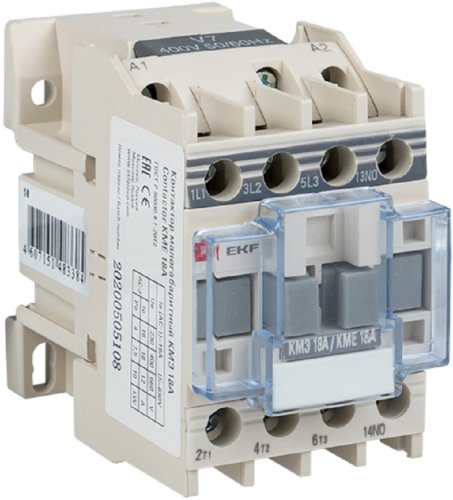 Контактор EKF PROxima КМЭ 3п 1НО 18А 110В тип АС3  картинка